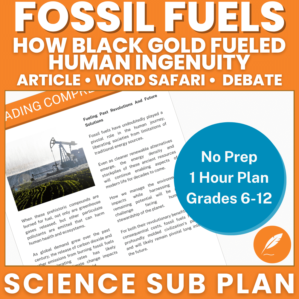 Fossil Fuels – Article – Lesson Plan